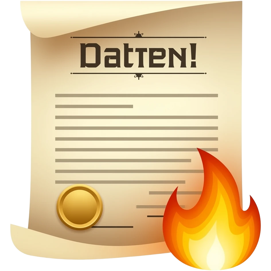 burning patent emoji