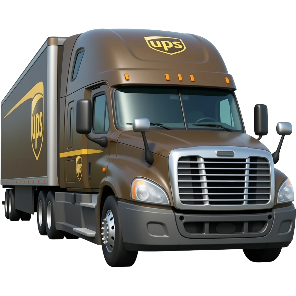 UPS Semi Truck emoji