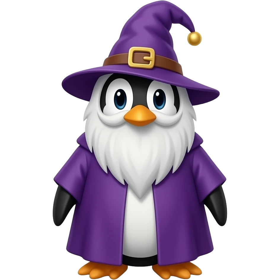 Penguin Wizard emoji