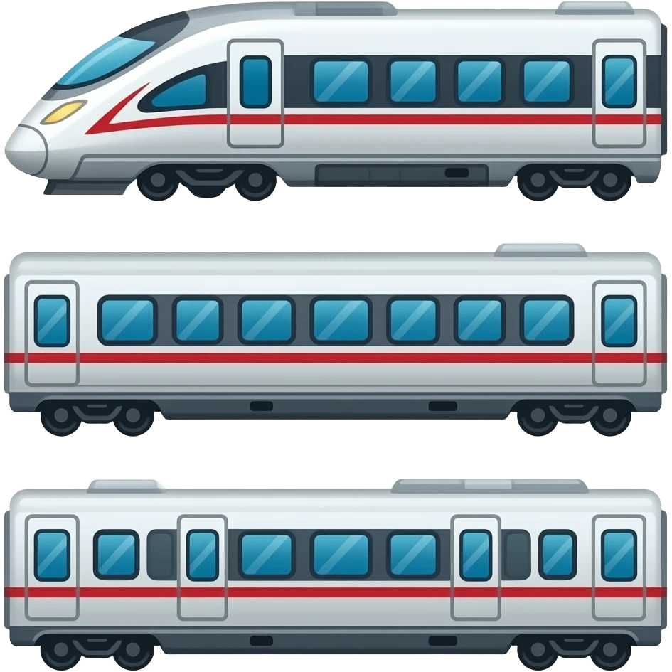🚄🚃🚃🚃 emoji