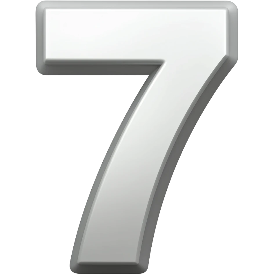 number 7 emoji