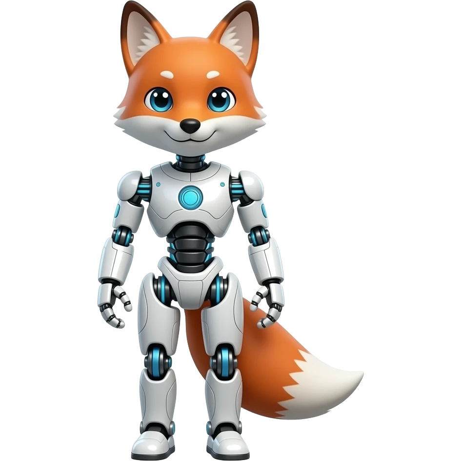 A humanoid robot fox emoji