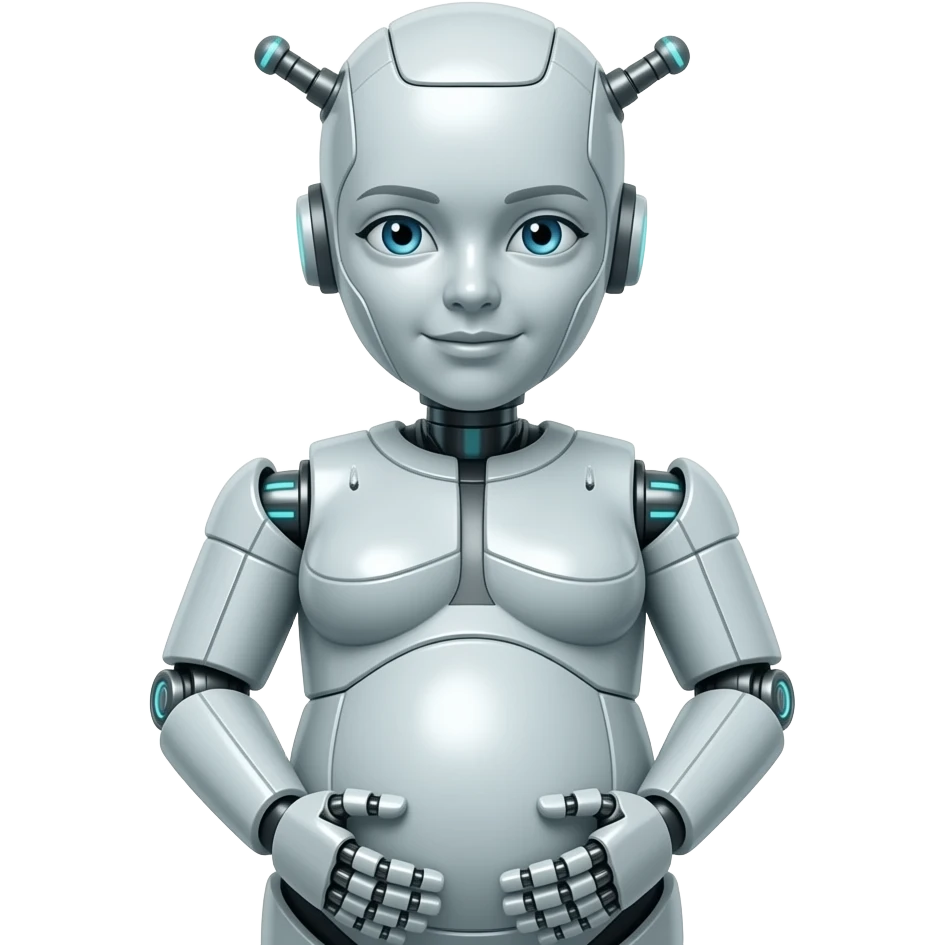 robô grávida emoji