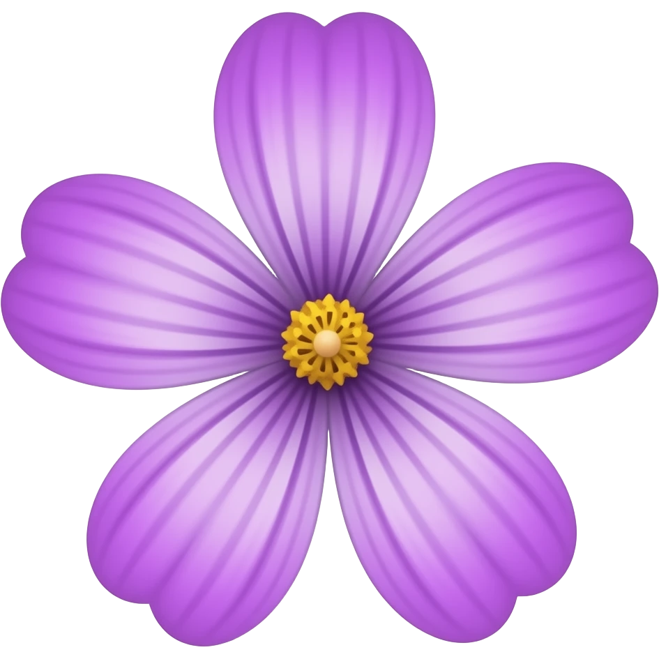 Tire a cereja e coloque uma flor pequena roxa emoji