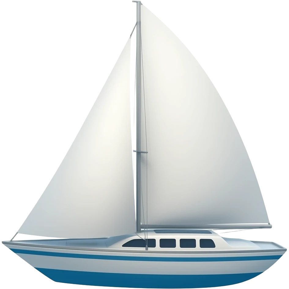 small tall sailboat emoji