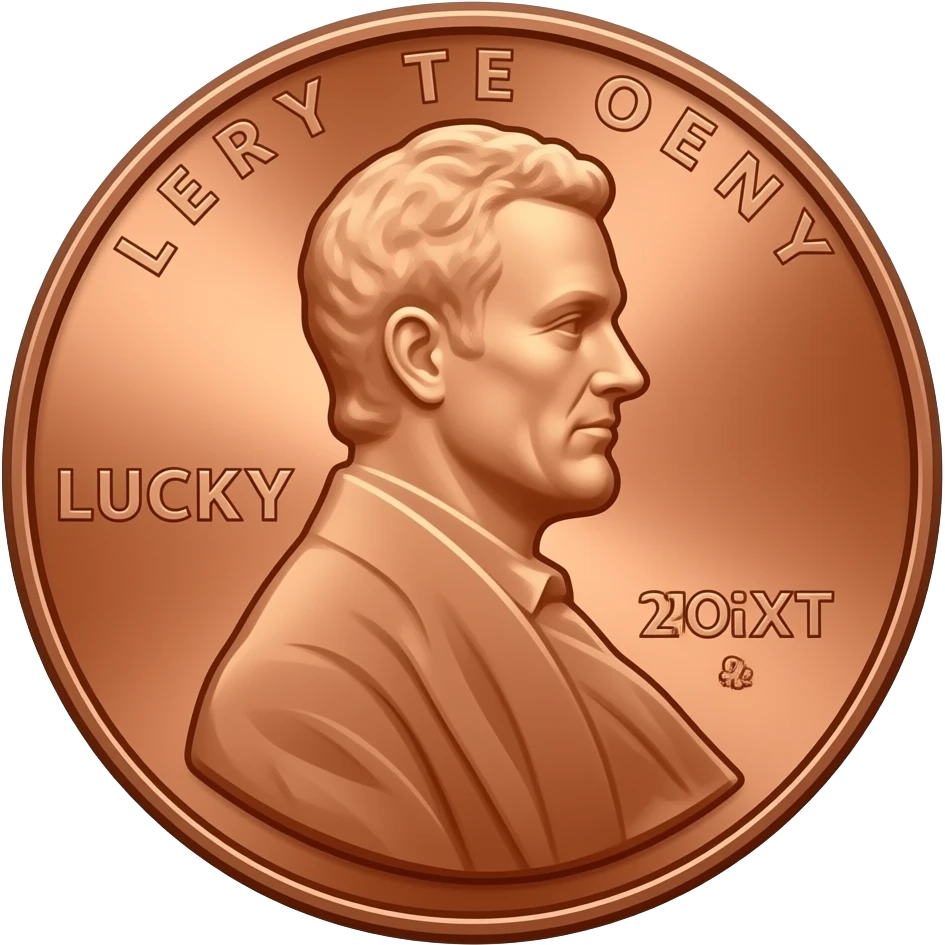 Lucky Penny coin emoji
