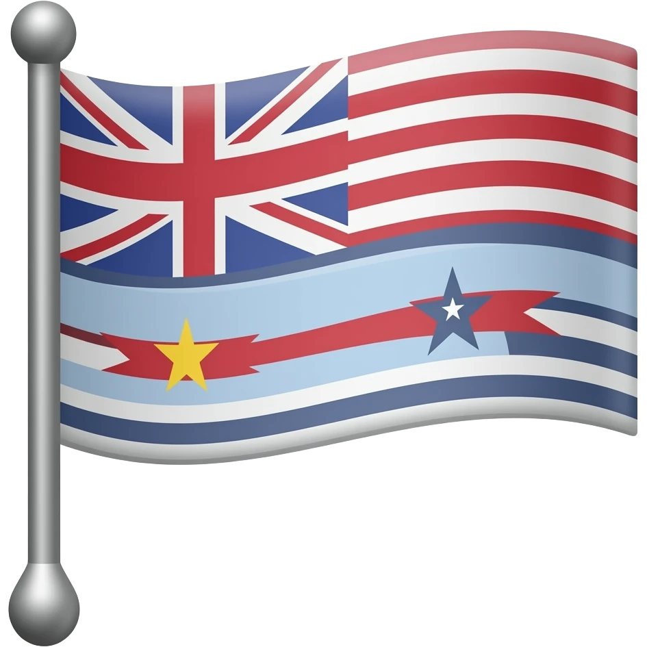 cartoonish style marker flag emoji