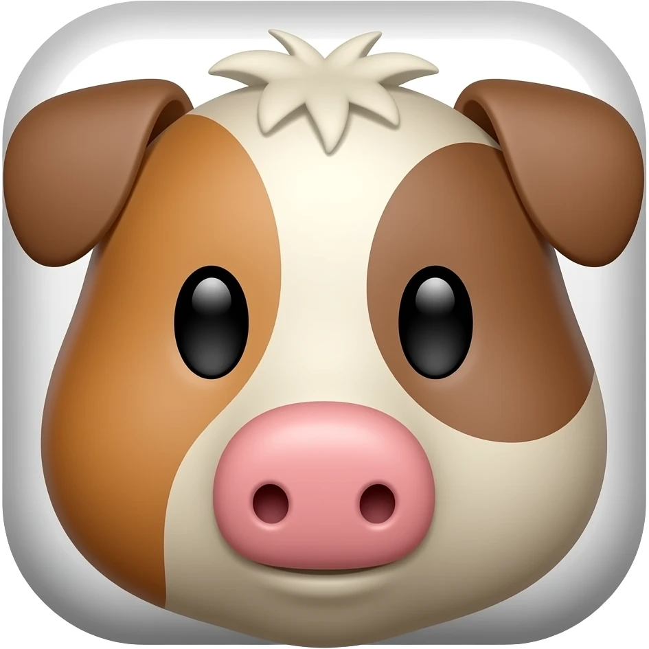 Animal Barn emoji tile for video game emoji