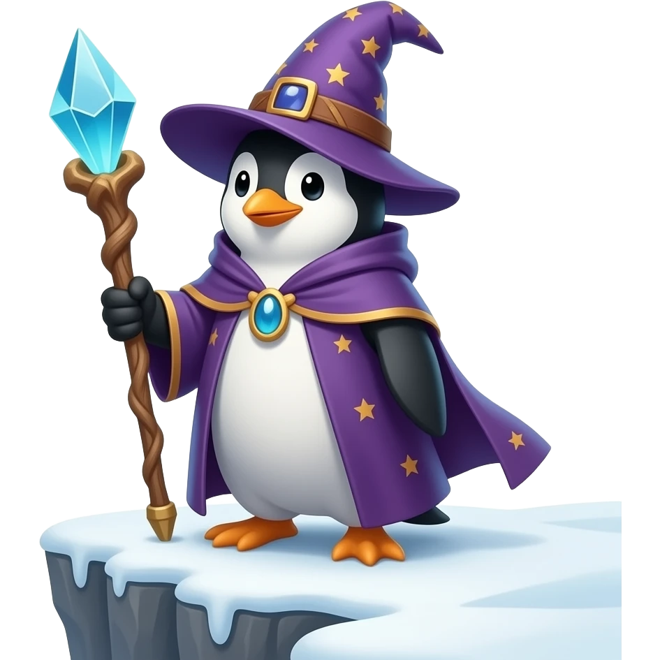 Penguin Wizard emoji