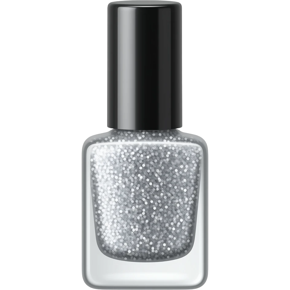 esmalte com glitter emoji