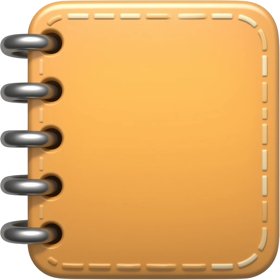 orange notebook emoji