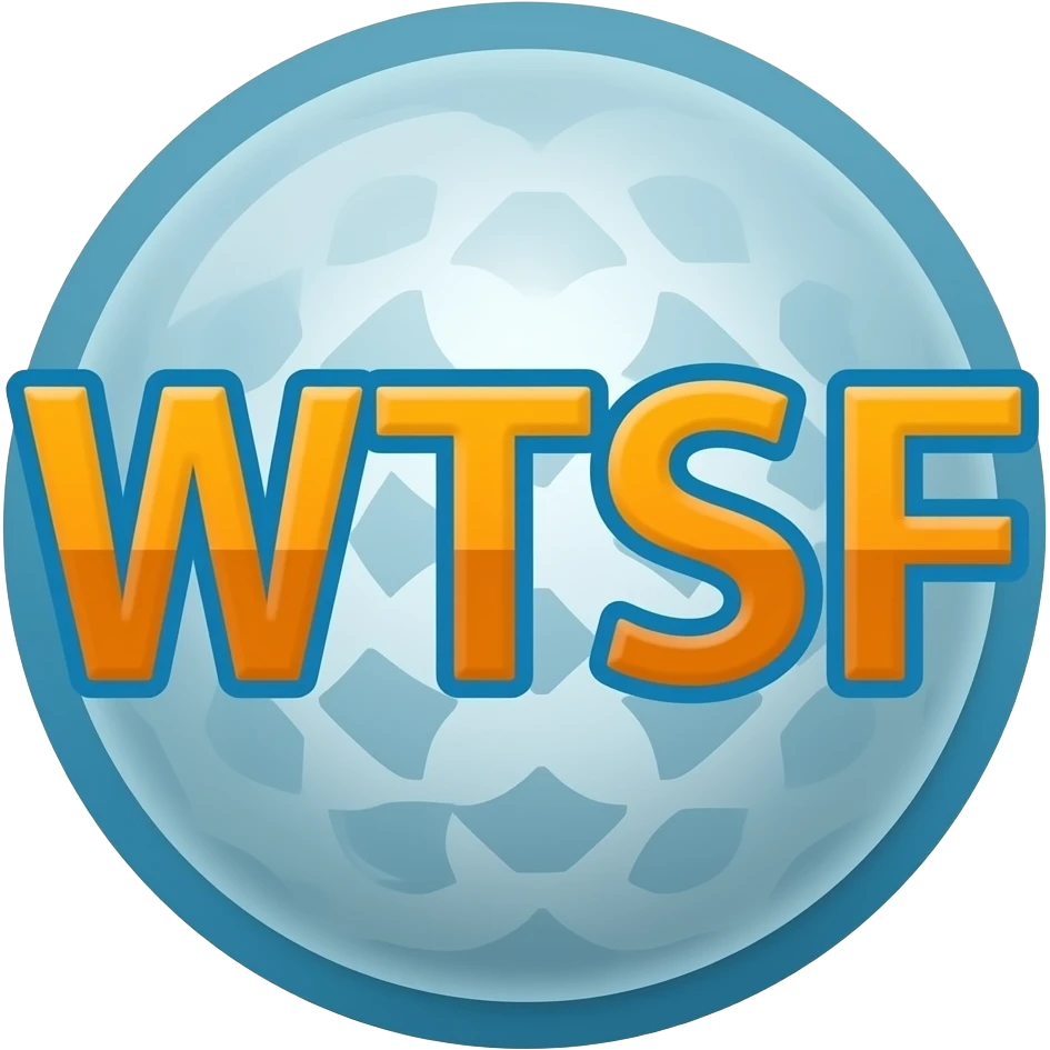 fake science lab logo with letters wtsf emoji