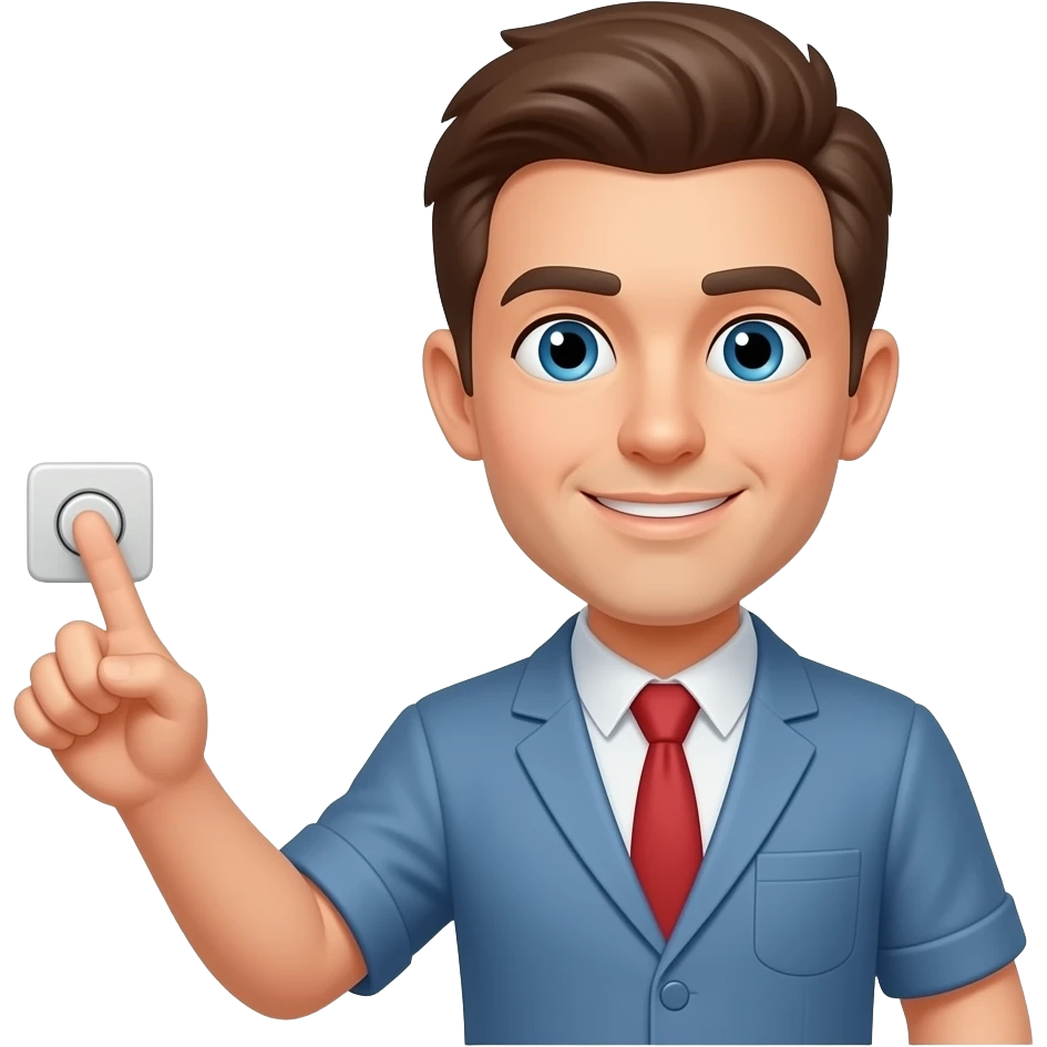 Turn light switch on emoji