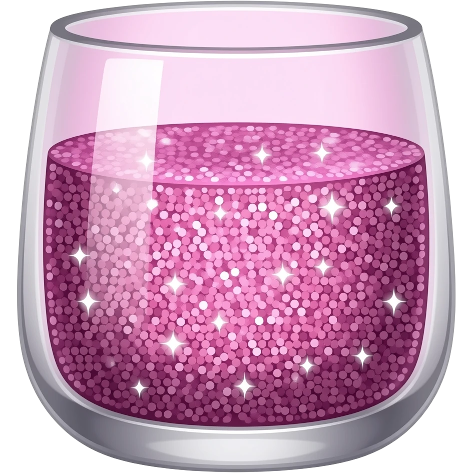 Neon glitter sparkles glass H emoji | AI Emoji Generator