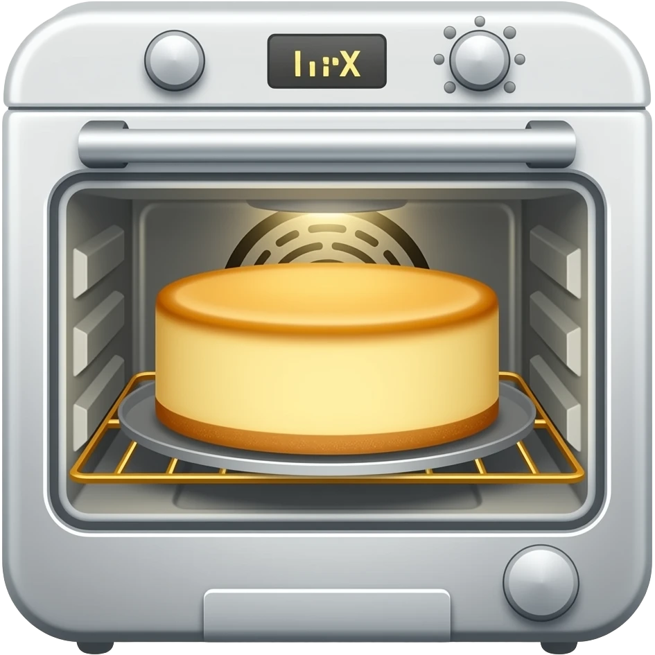 Cheesecake in oven emoji