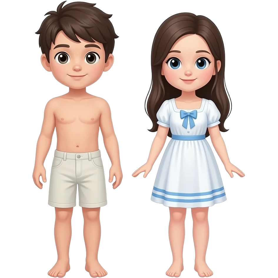 Full body Without cloth boy and girl sex emoji