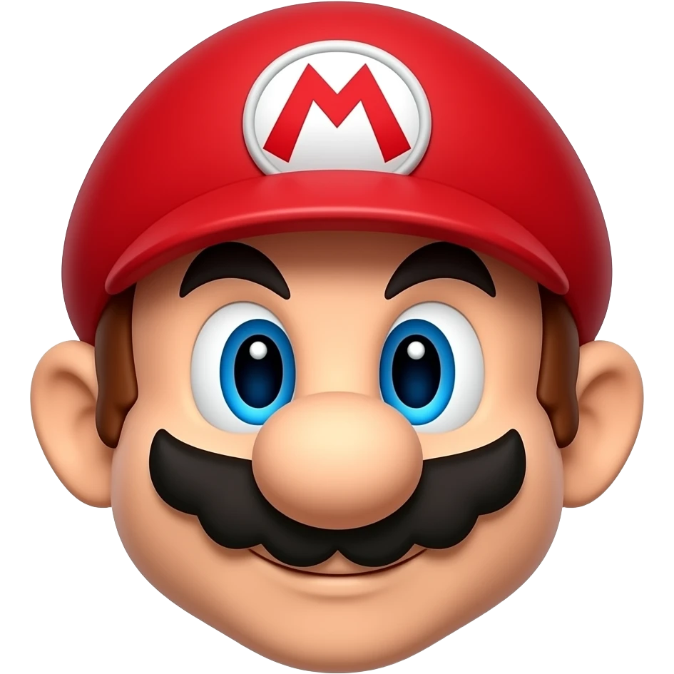 MARIO ONLY FACE emoji