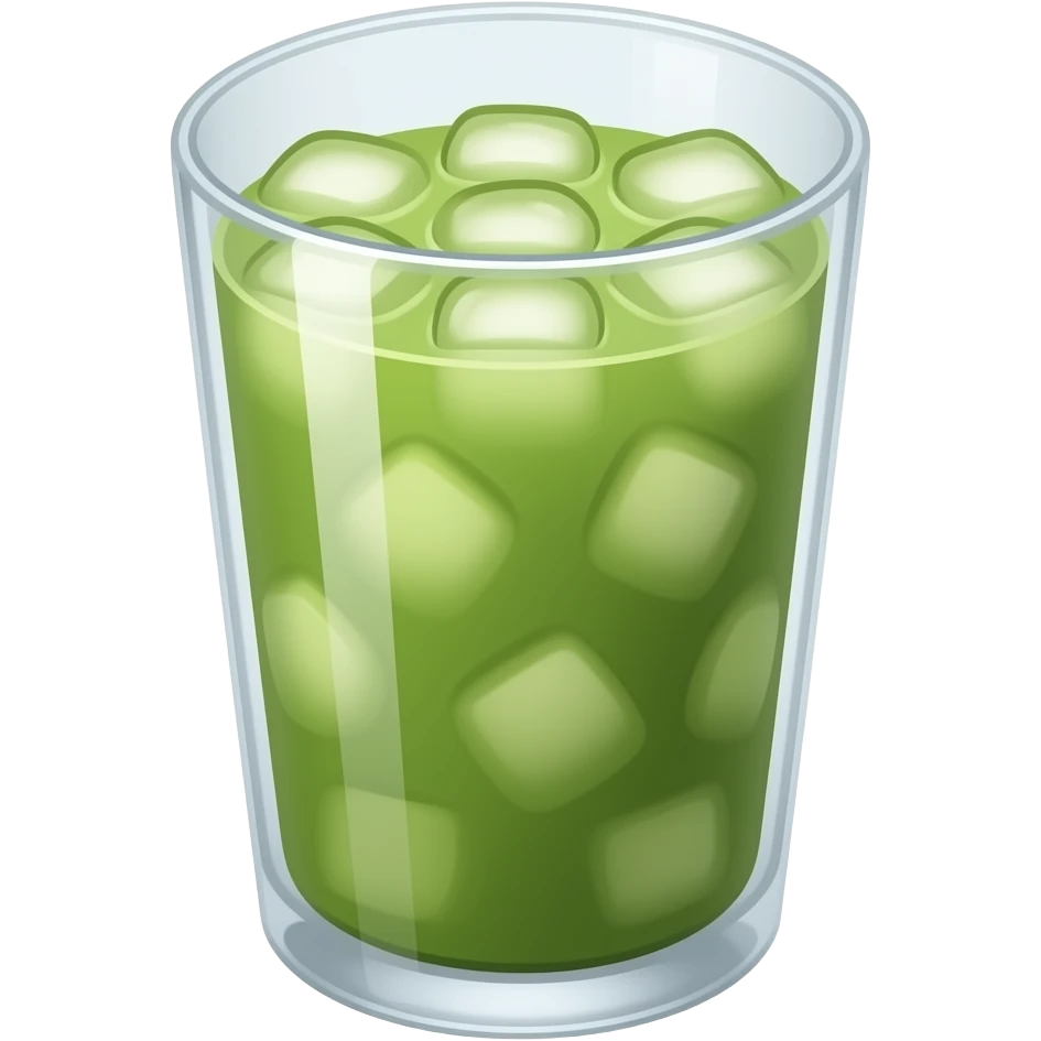 iced matcha clear cup emoji