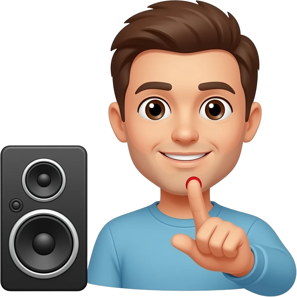 stop sound emoji
