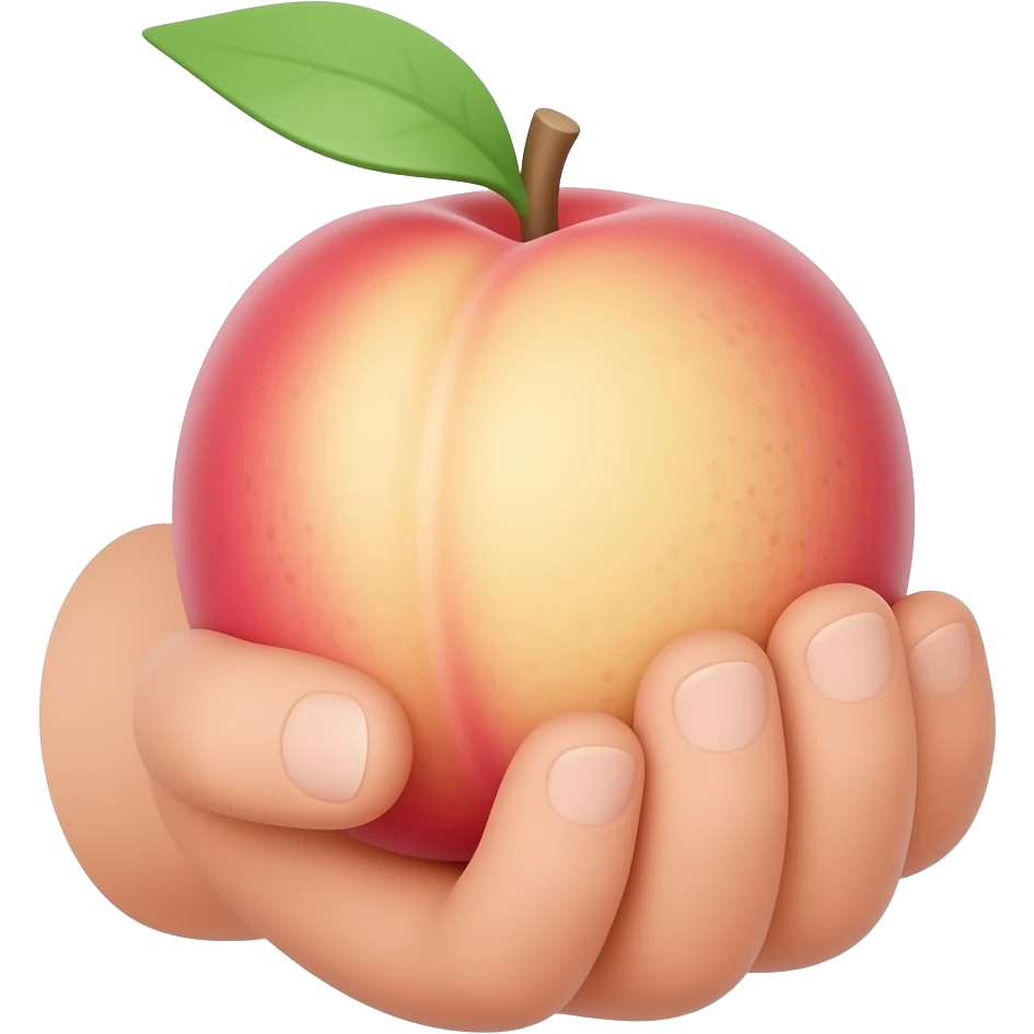 🍑🖐 emoji