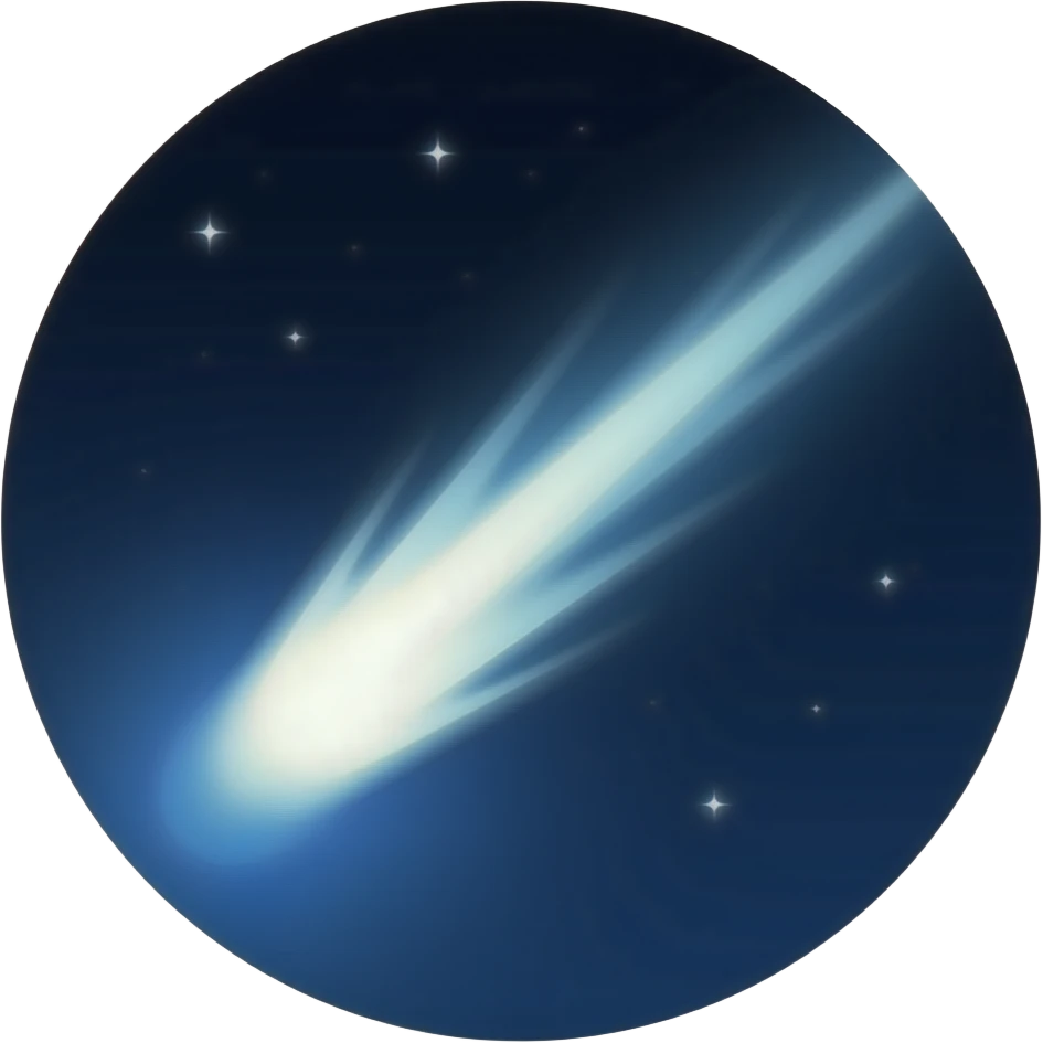 Comet with tail emoji
