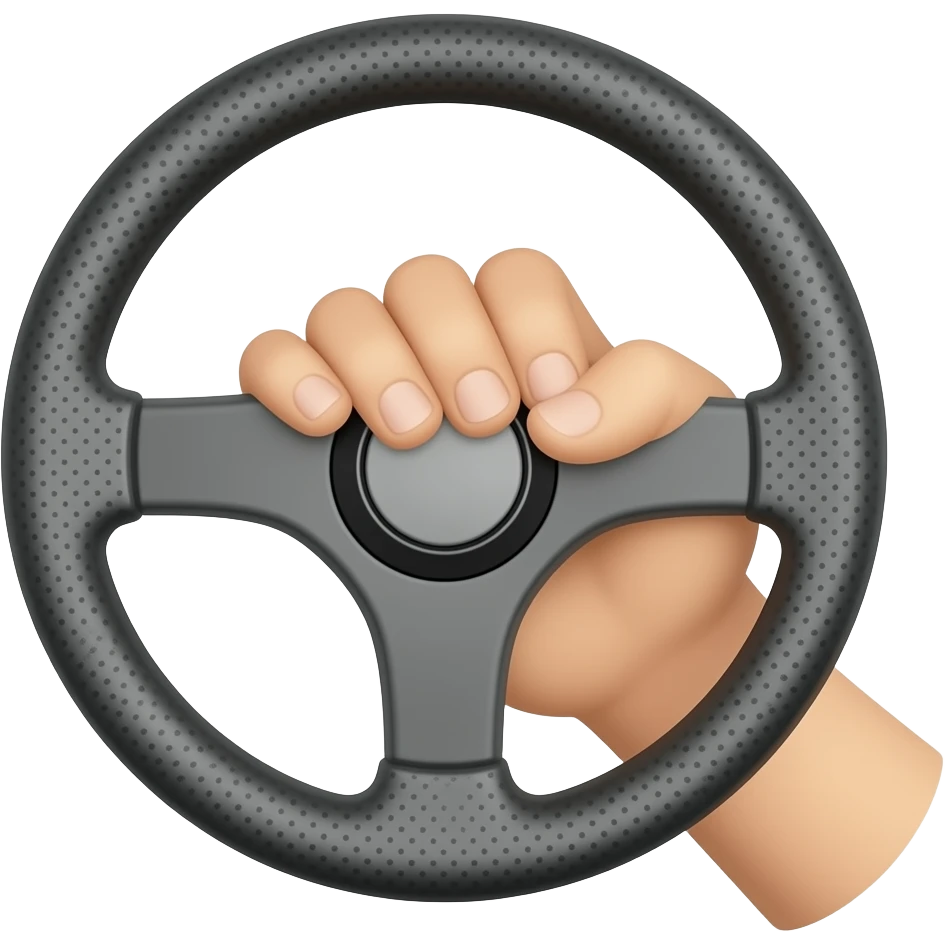 volante manejando emoji
