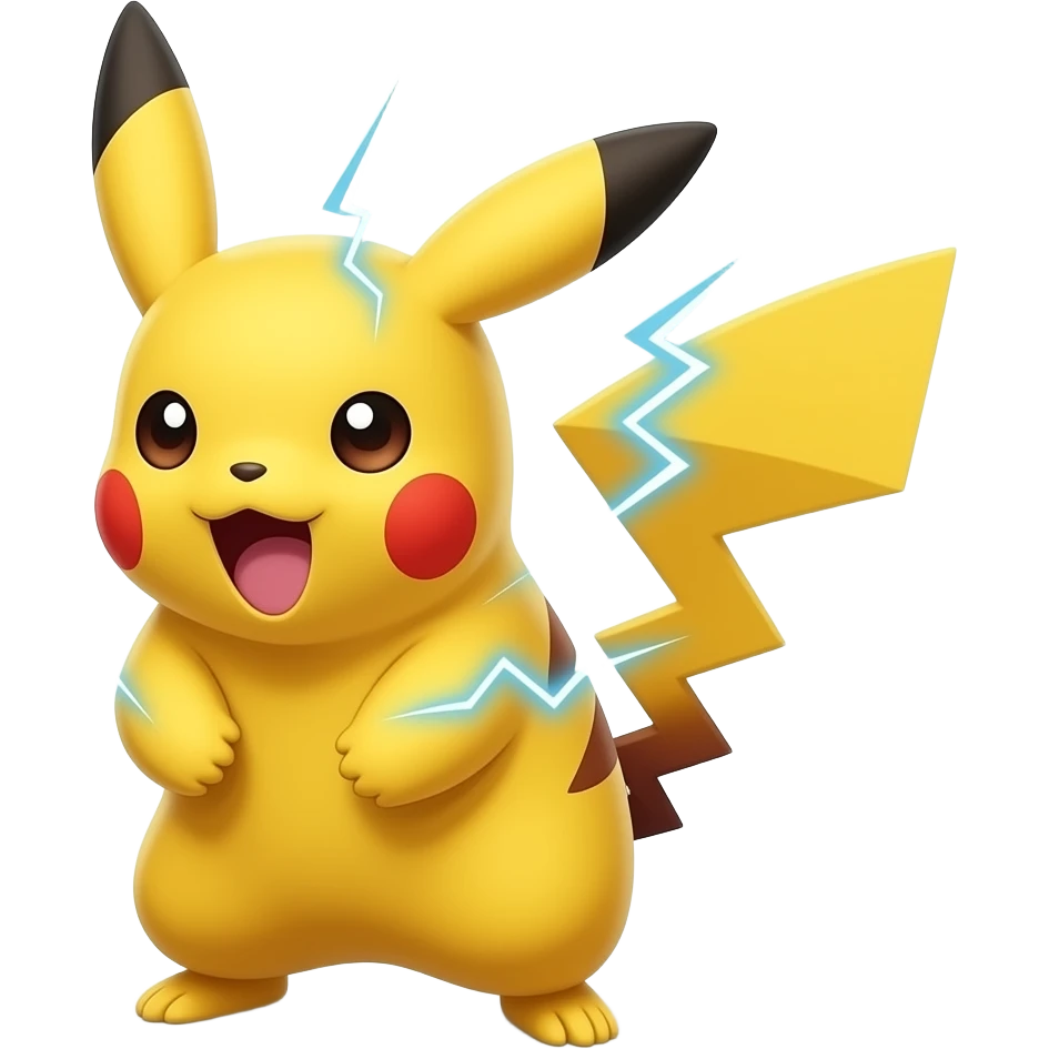 crazy pikachu emoji