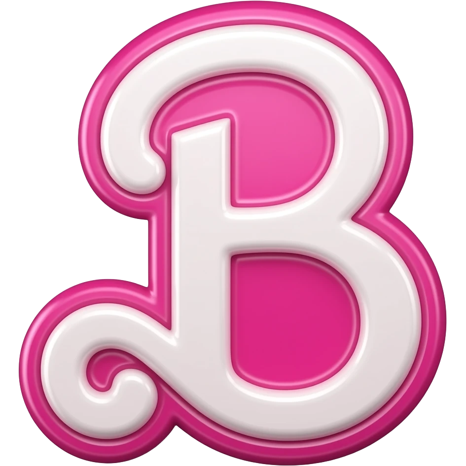 Barbie initial "B" emoji