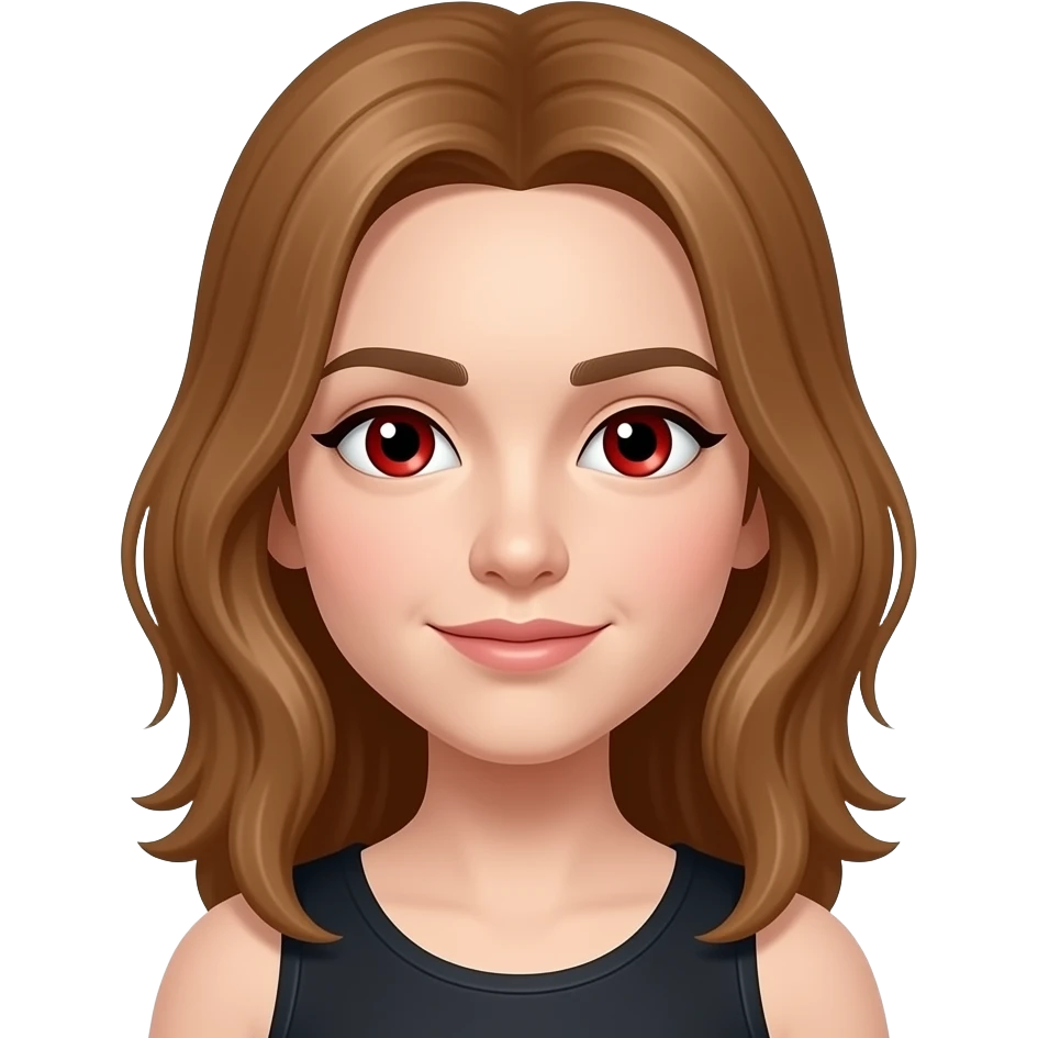 Человек с красными глазами emoji