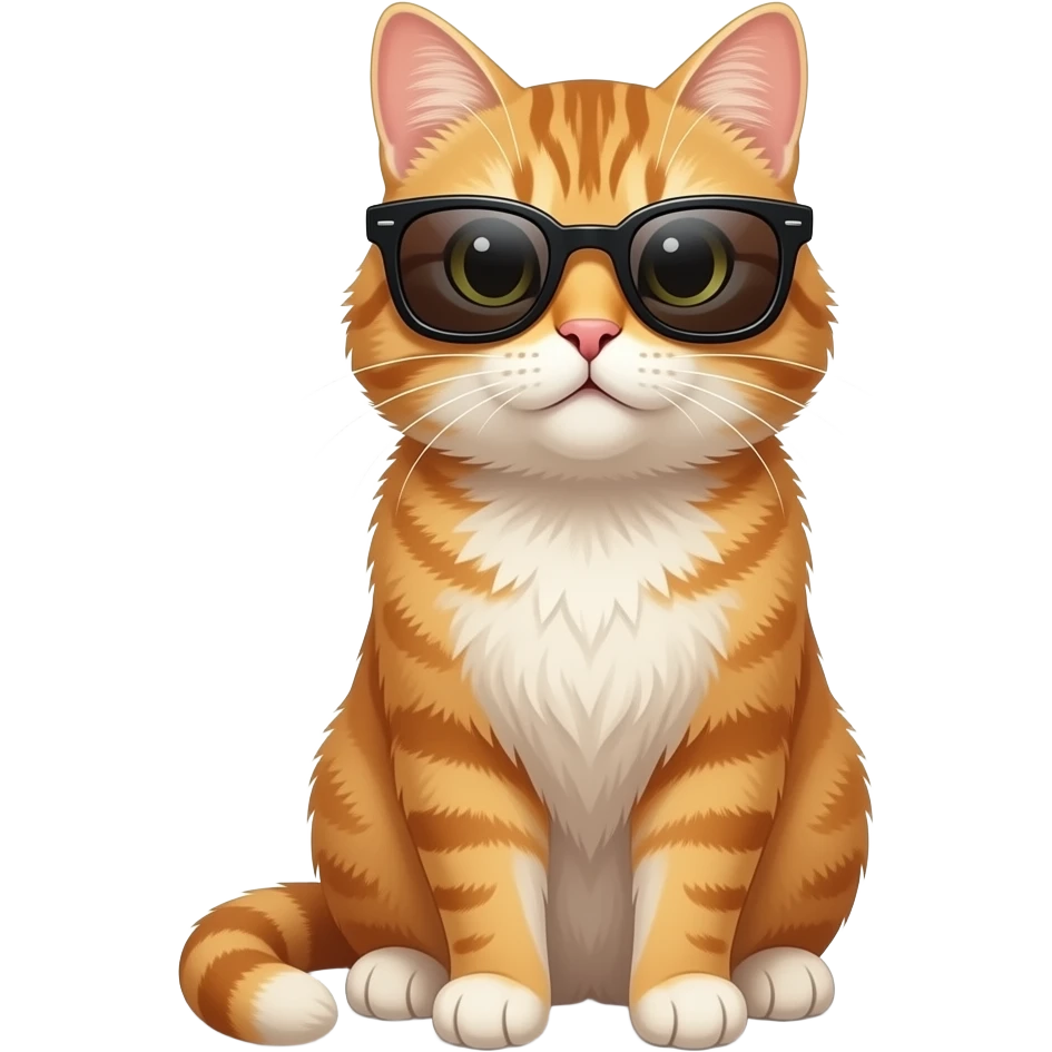 Cat wearing sunglasses emoji
