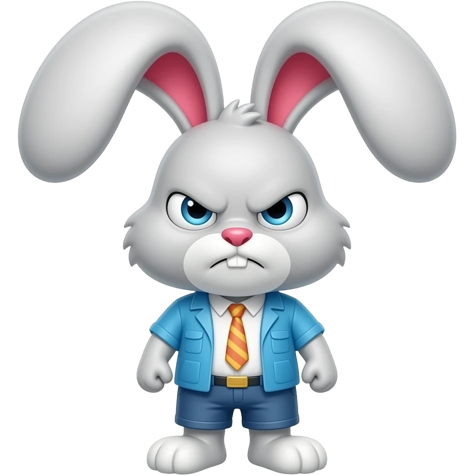 grumpy bunny welcome emote emoji