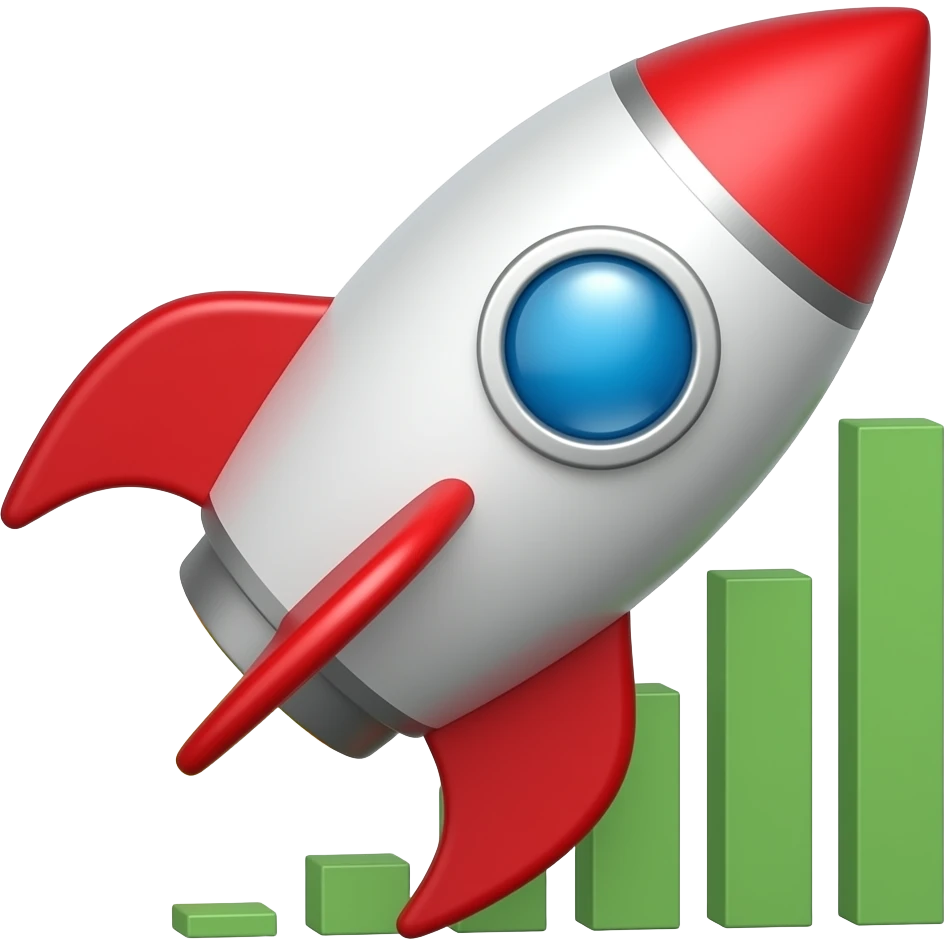 money and profit growth rocket emoji