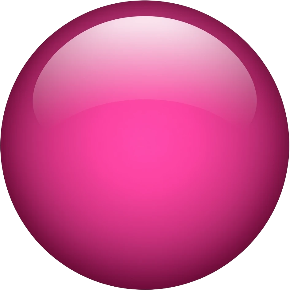 A magenta circle emoji