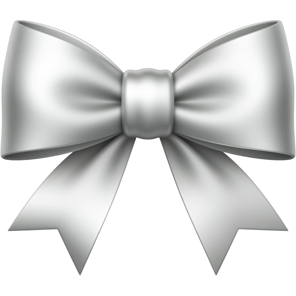 Silver bow emoji
