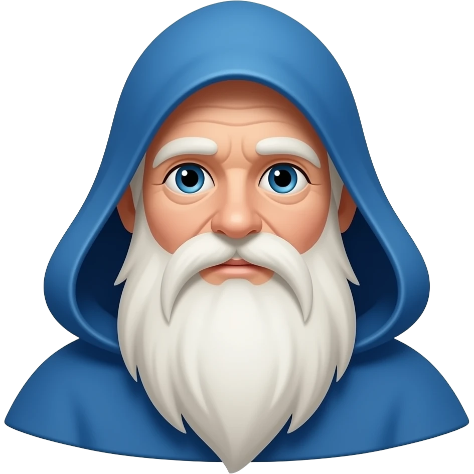 Wizard with Blue Cape emoji