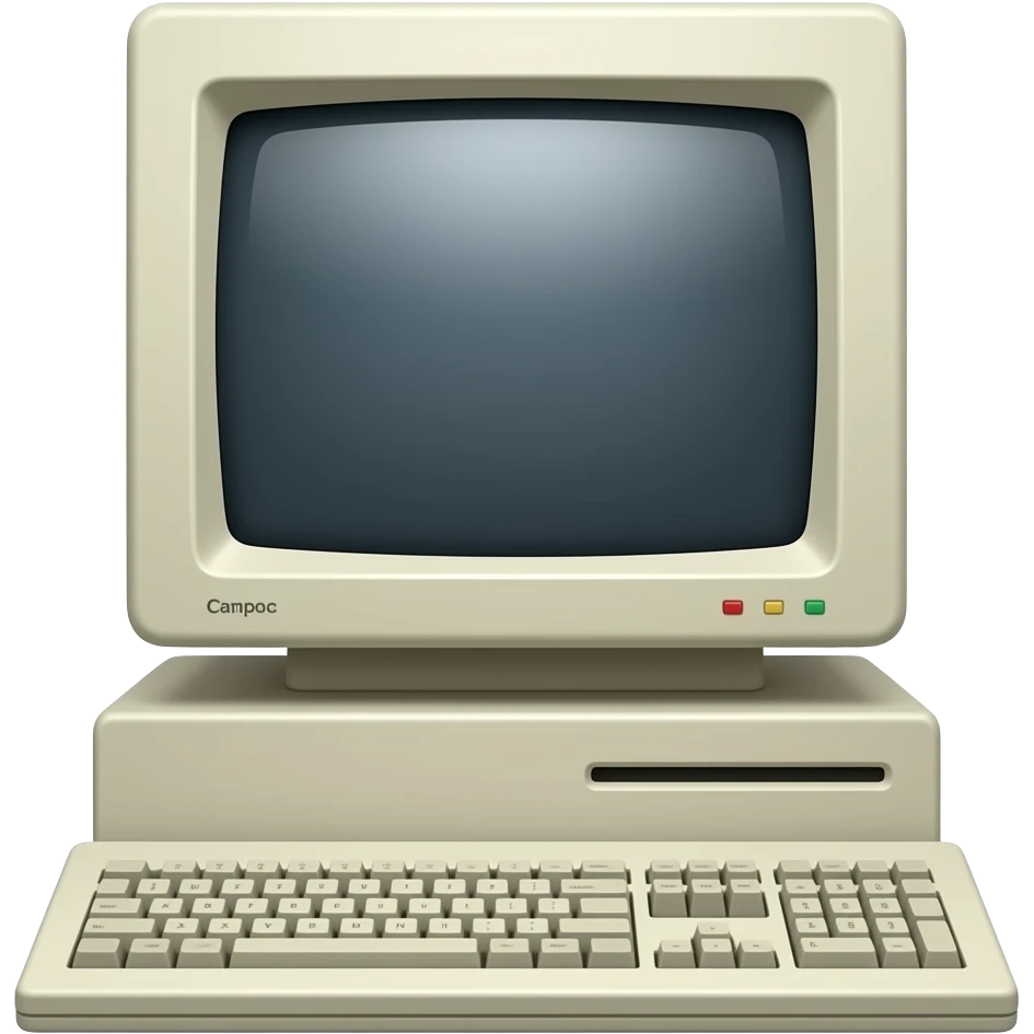 old school compaq computer emoji