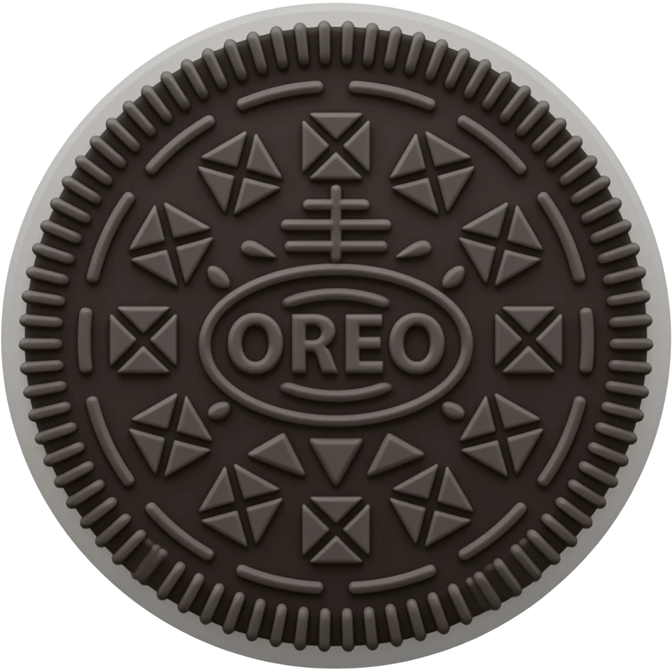 Oreo saying "OREO" emoji