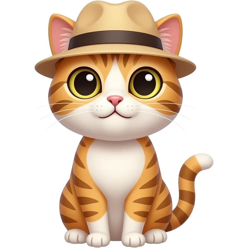 Gato con sombrero emoji