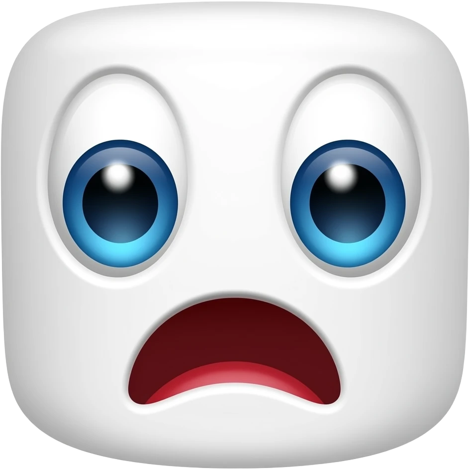 The Shocked Marshmallow face emoji