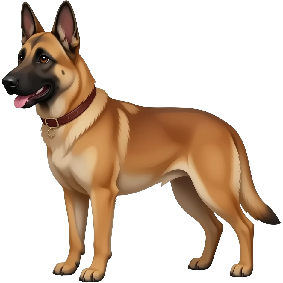 malinois with floppy ears emoji