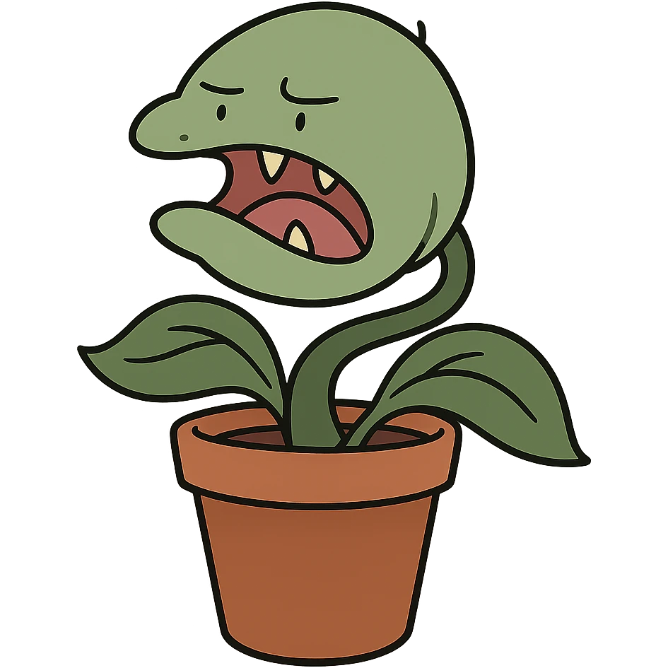 plant no human, no eyes, no background emoji