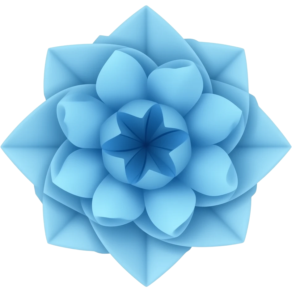 origami flower emoji