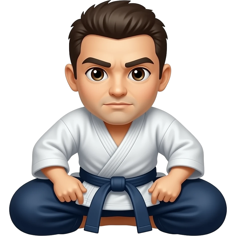 Bowing martial artist emoji emoji