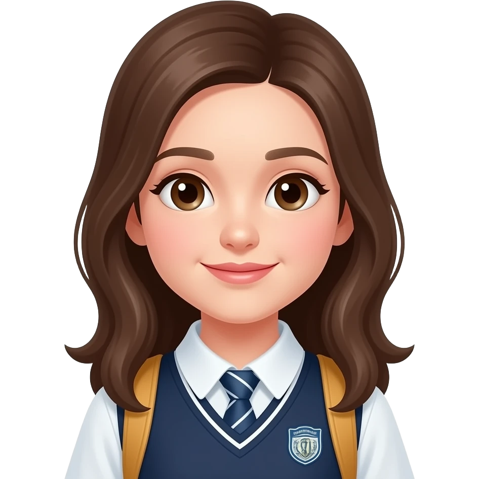 Clean girl that likes school. And skincare emoji