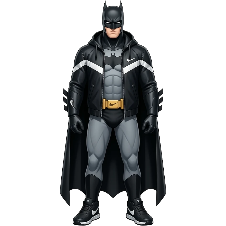batman wearing nike tech emoji