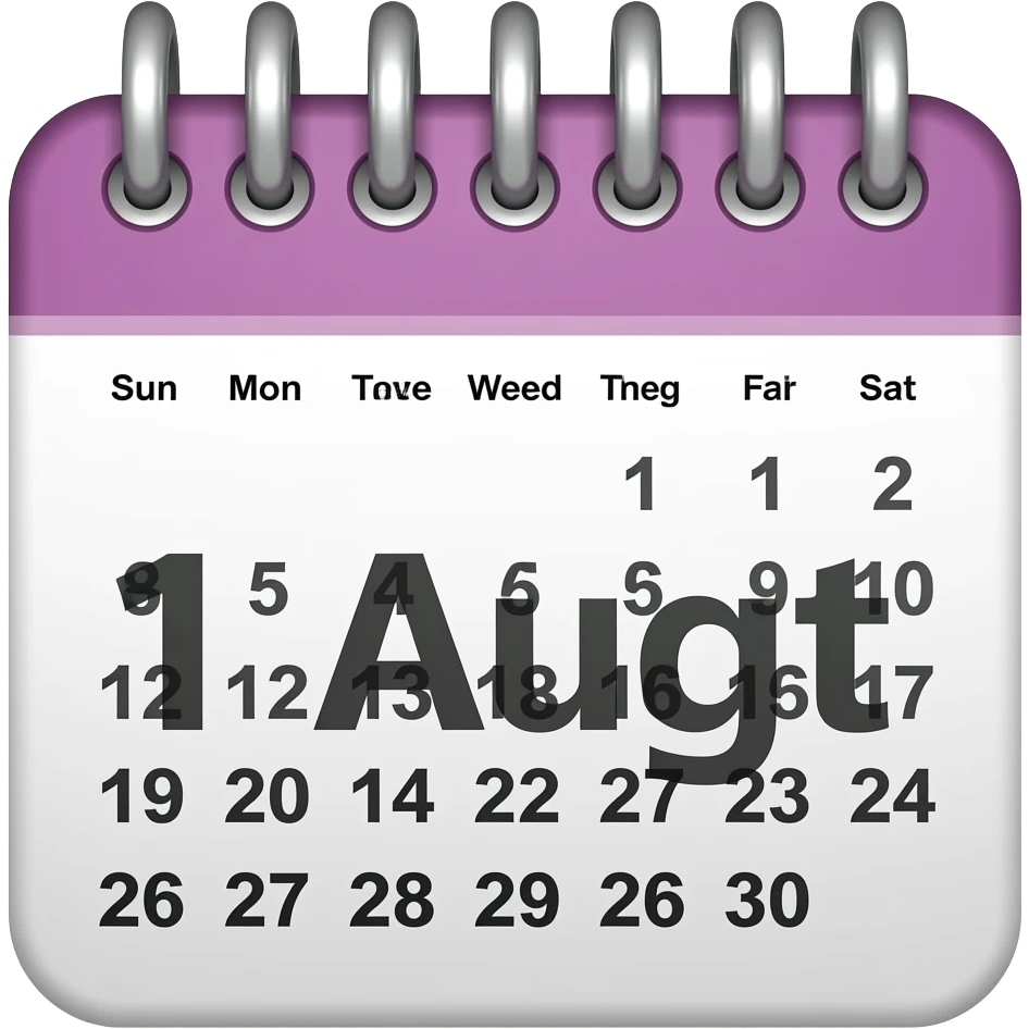 1 Aug emoji