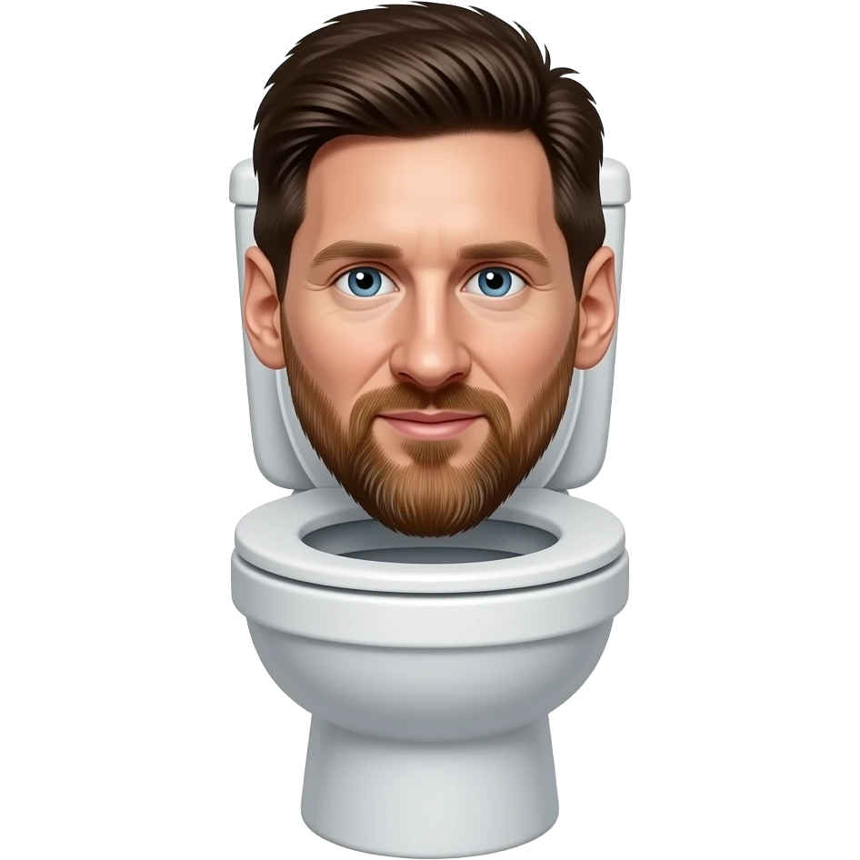 Skibidi toilet ale głowa ma być messi emoji