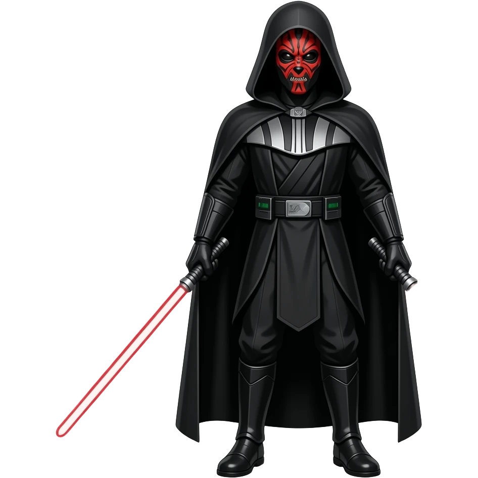 Full Length body Realistic Darth Maul emoji