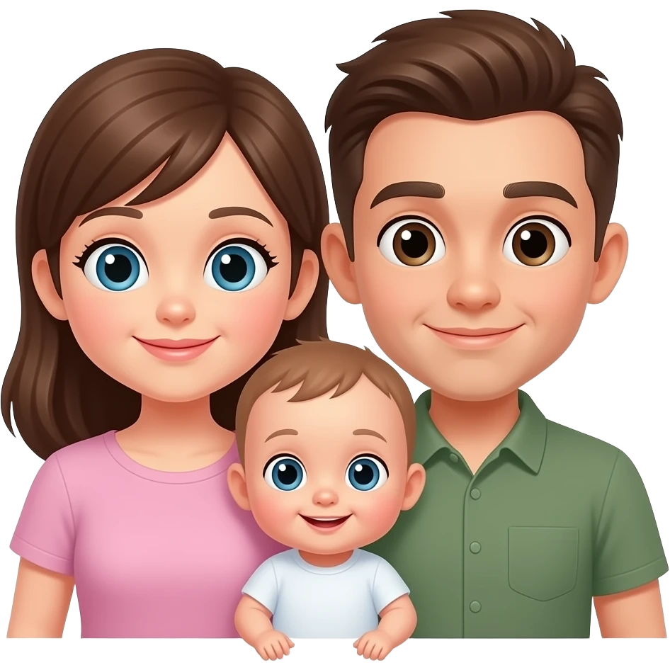 Le bébé de papa et maman emoji