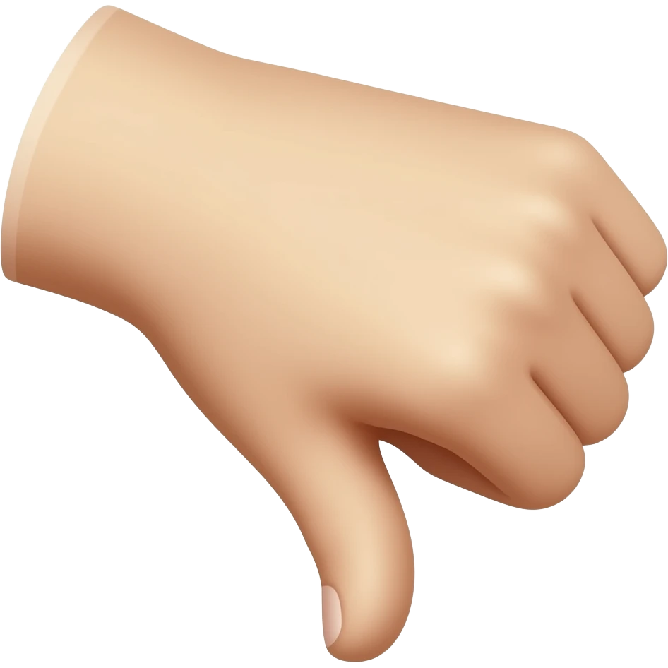 Thumb down emoji